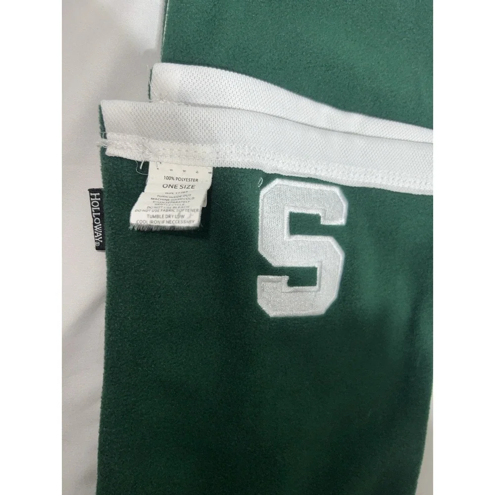 Michigan State Spartans Neck Scarf Green and Cream 81.5x7 Inch Read